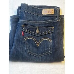Levi's BootCut 515 Jeans Size 8M 29x32 Women's Dark Wash Flap Pocket Western